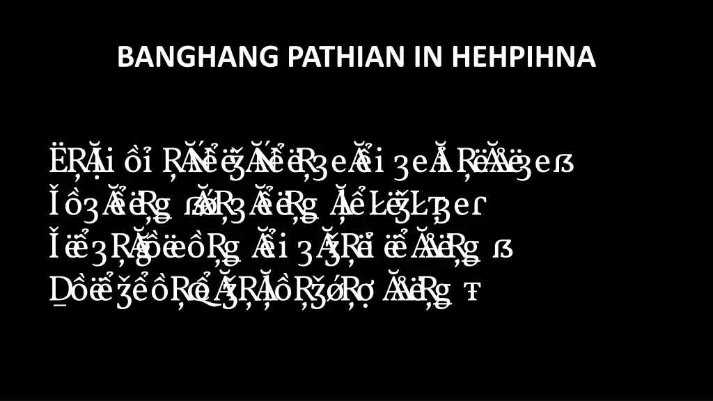 banghang pathian in hehpihna 7