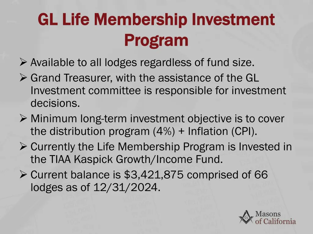 gl life membership investment gl life membership