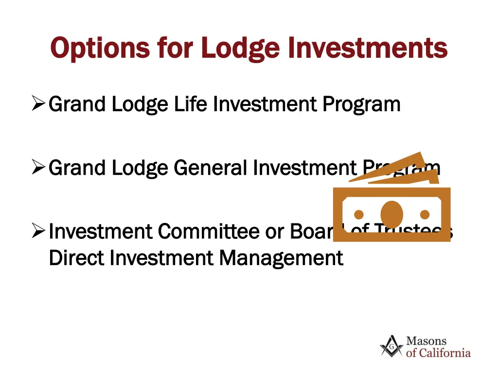 options for lodge investments options for lodge