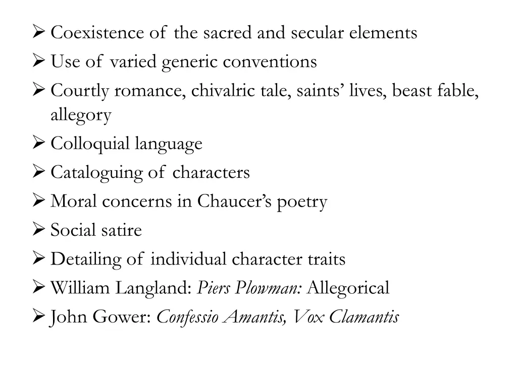 coexistence of the sacred and secular elements