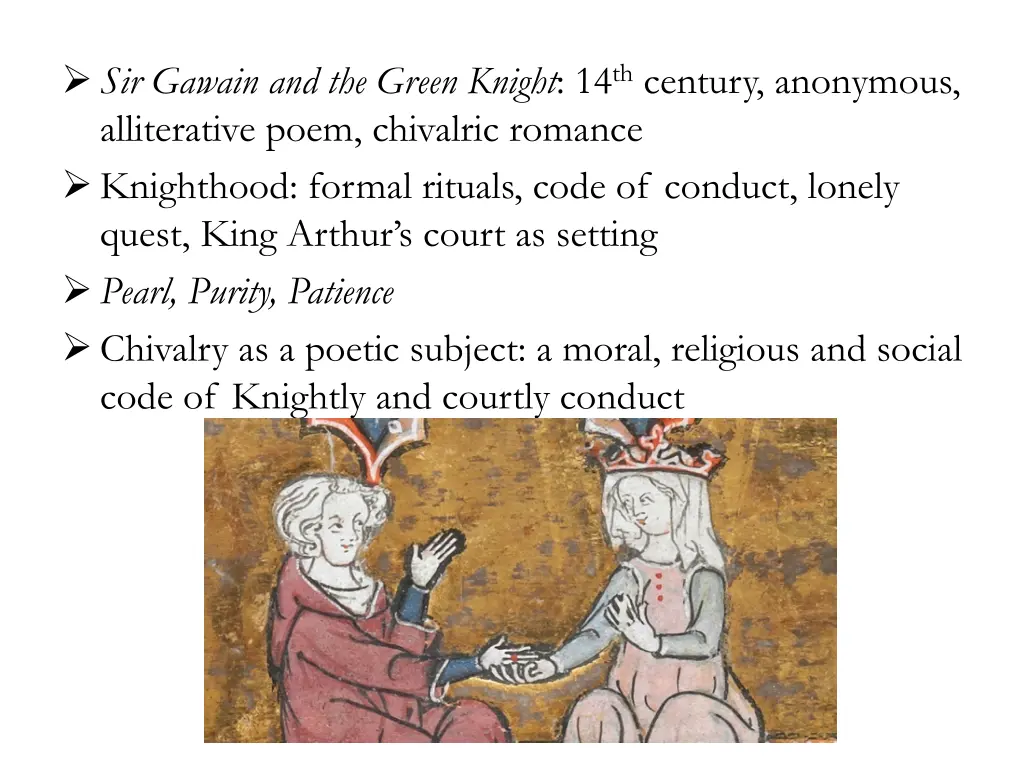 sir gawain and the green knight 14 th century