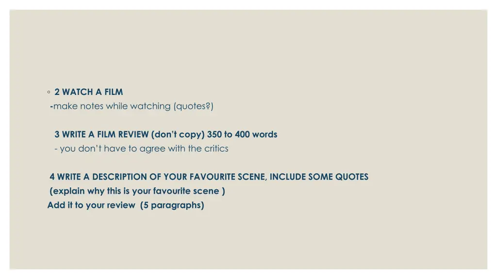 2 watch a film make notes while watching quotes