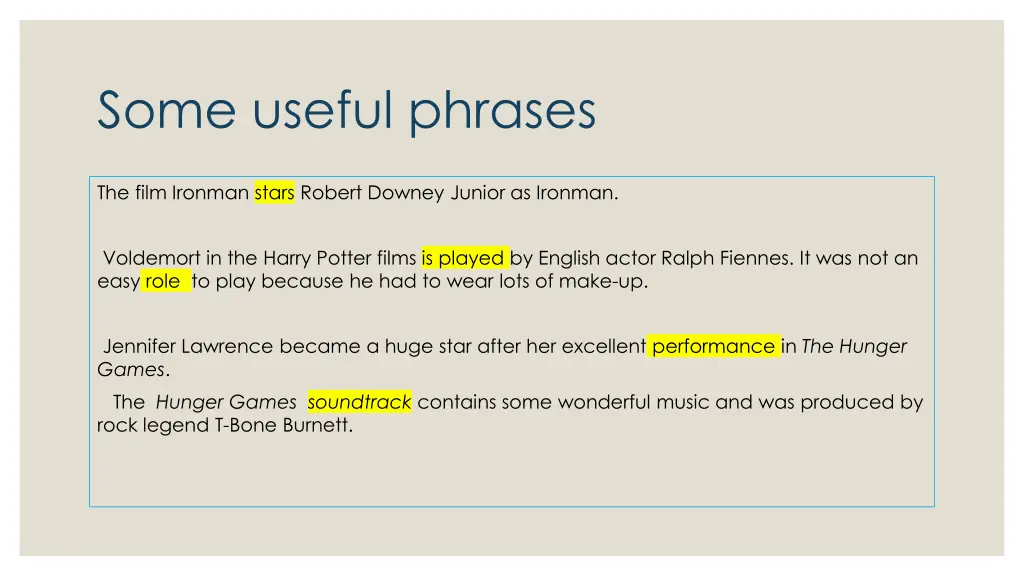 some useful phrases
