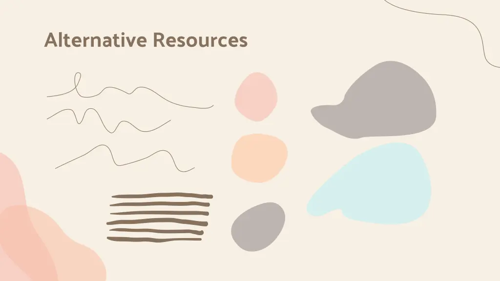 alternative resources
