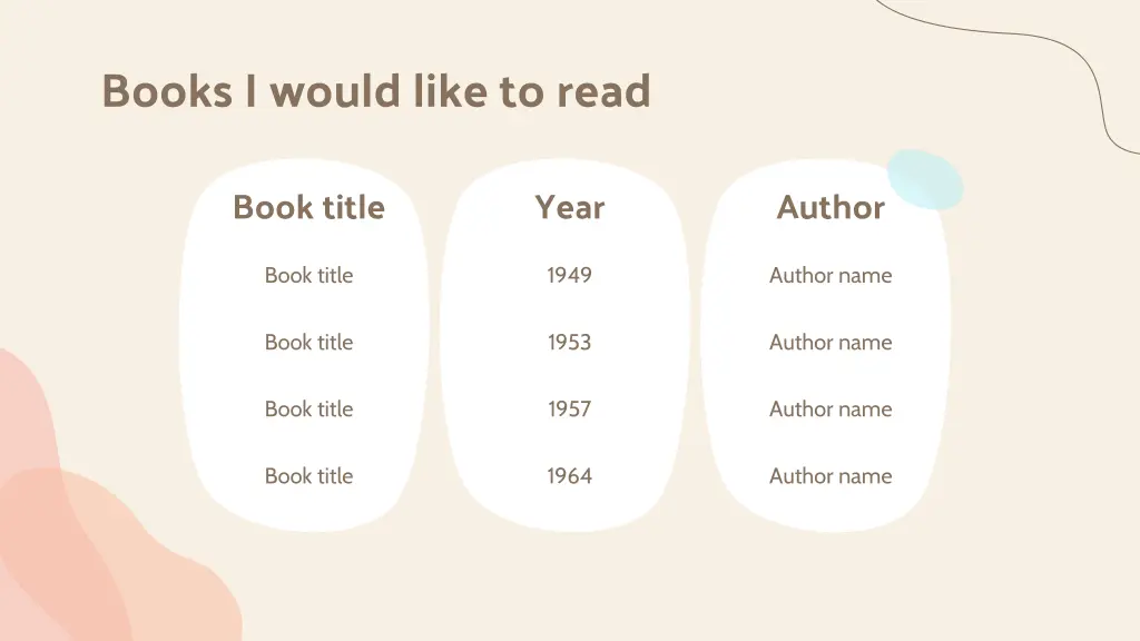 books i would like to read