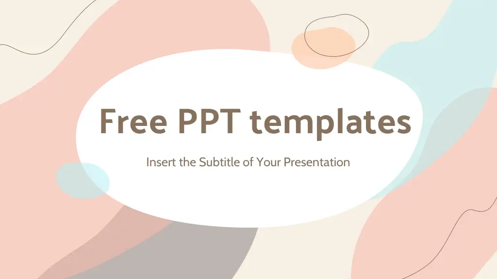 free ppt templates insert the subtitle of your