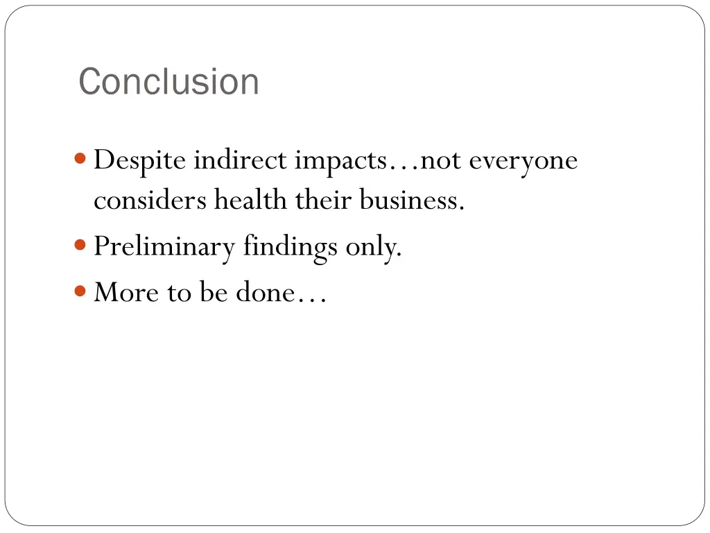conclusion