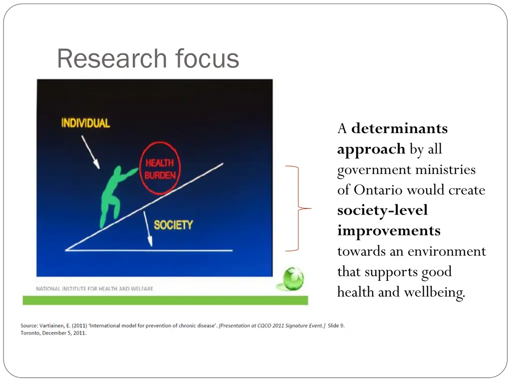 research focus 1