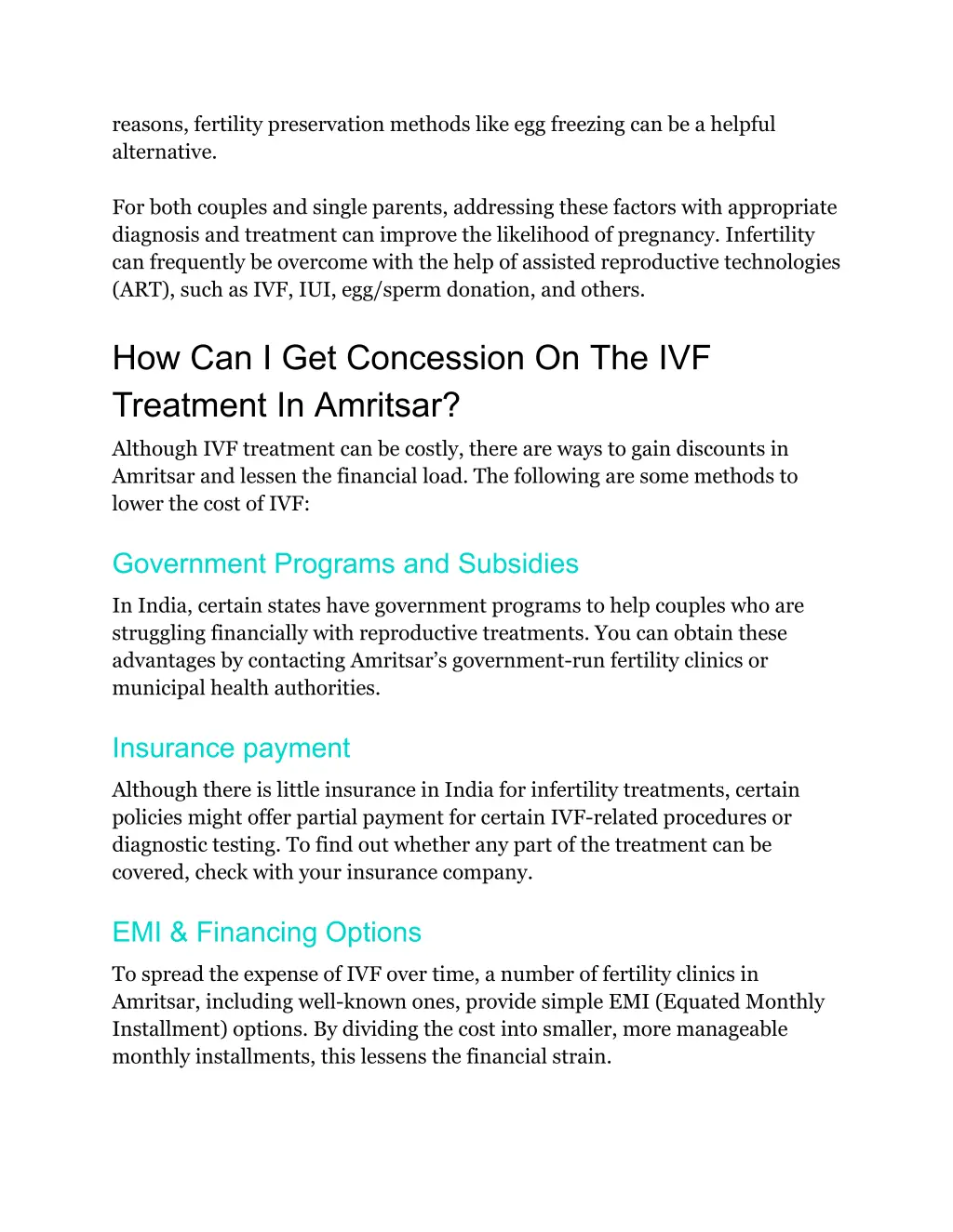 reasons fertility preservation methods like
