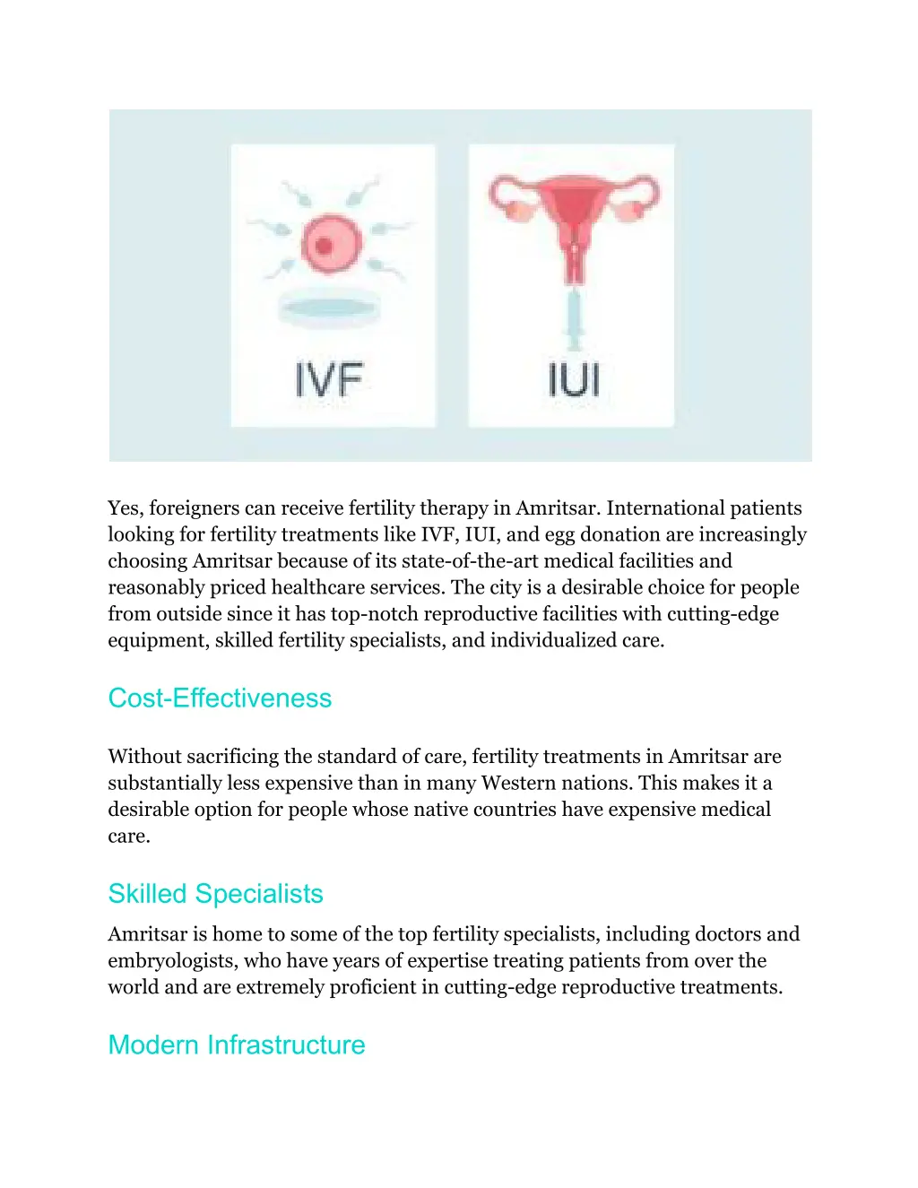 yes foreigners can receive fertility therapy