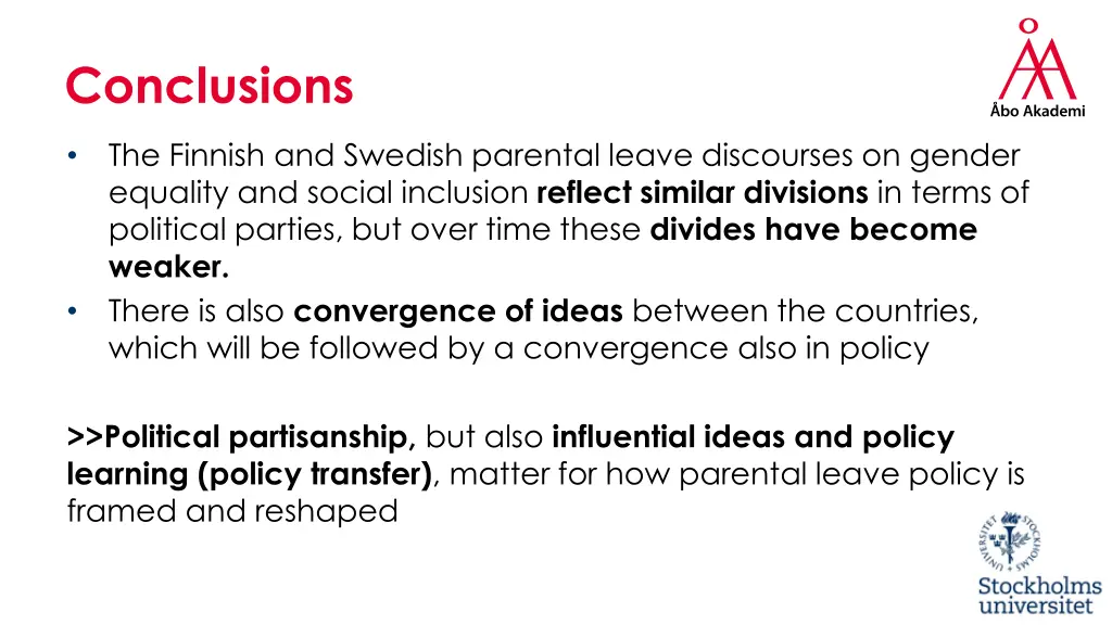 conclusions