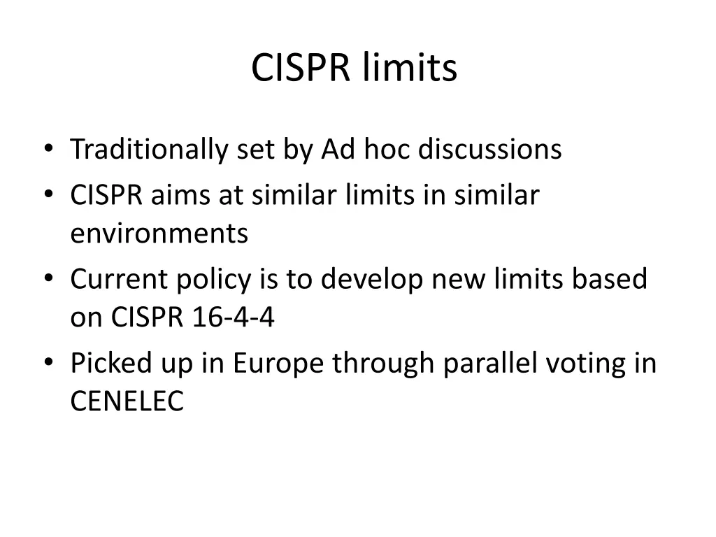 cispr limits
