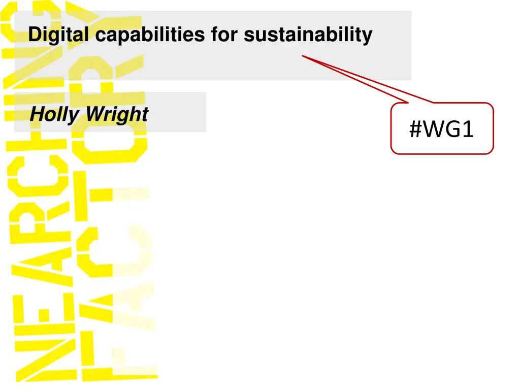 digital capabilities for sustainability
