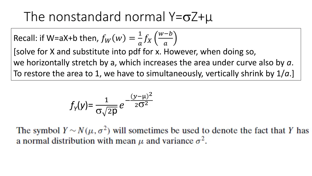 the nonstandard normal y z