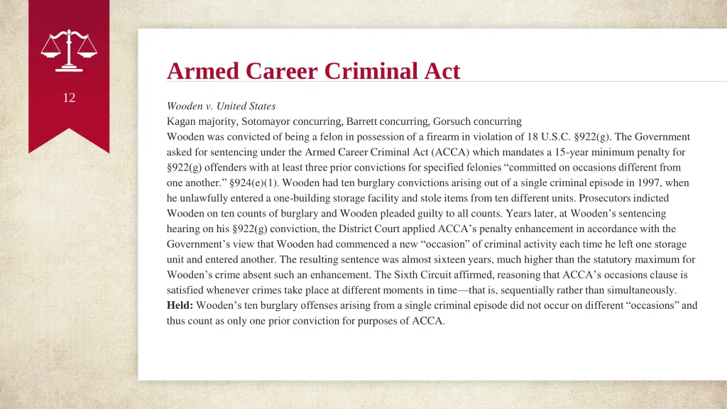 armed career criminal act