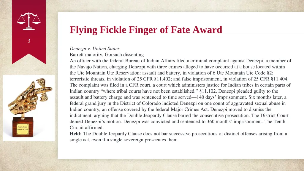 flying fickle finger of fate award