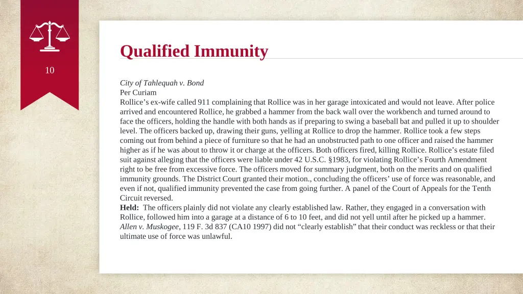 qualified immunity