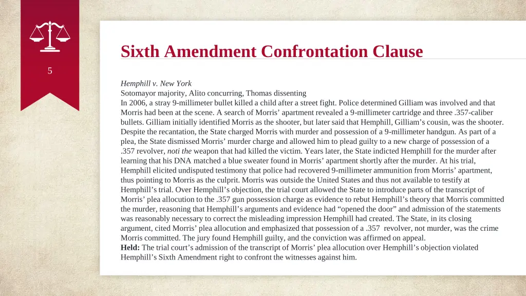 sixth amendment confrontation clause