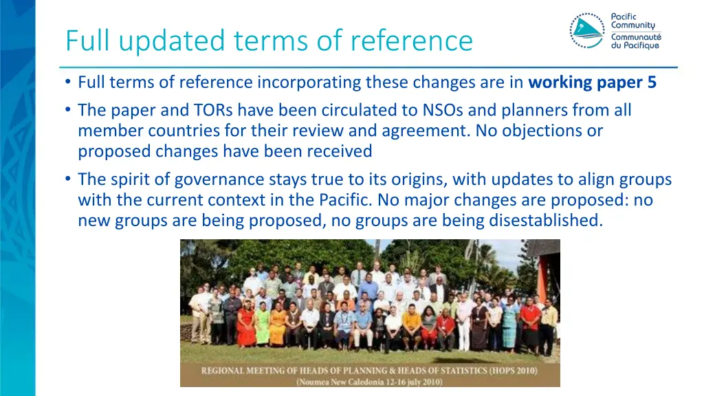 full updated terms of reference