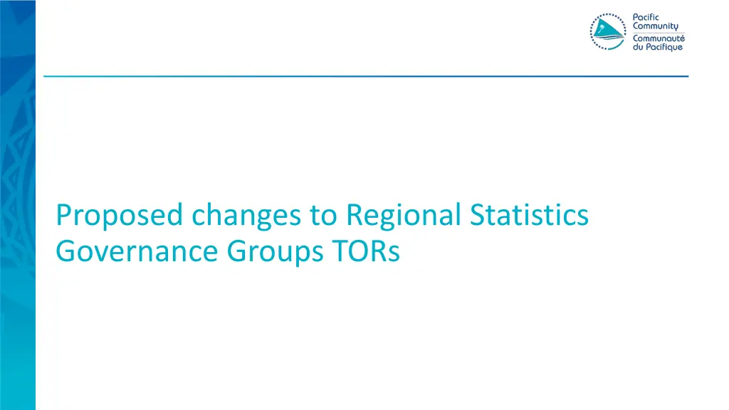 proposed changes to regional statistics