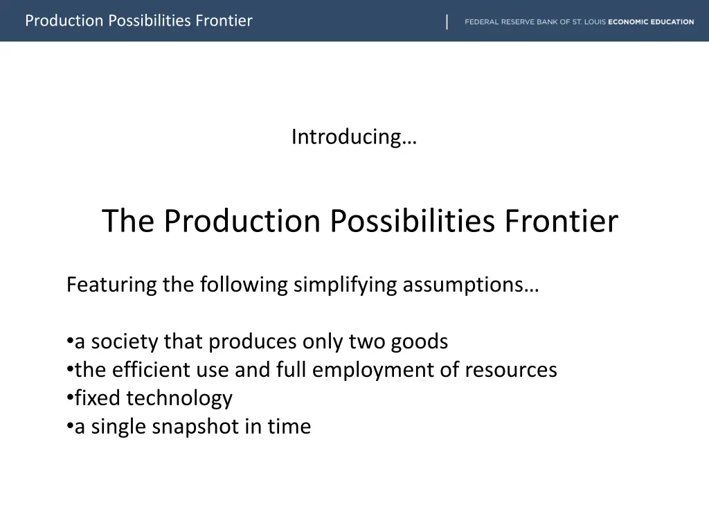 production possibilities frontier 3