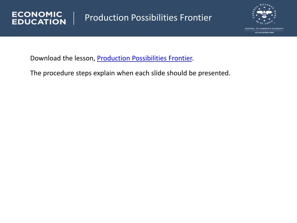 production possibilities frontier