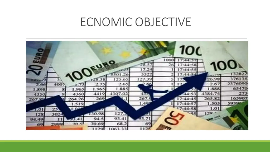 ecnomic objective