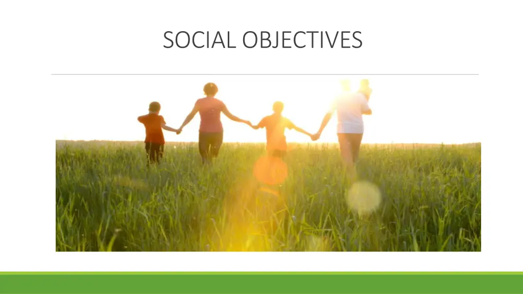 social objectives