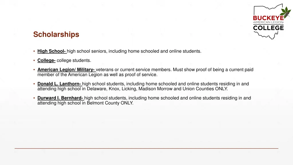 scholarships