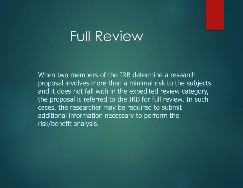 full review
