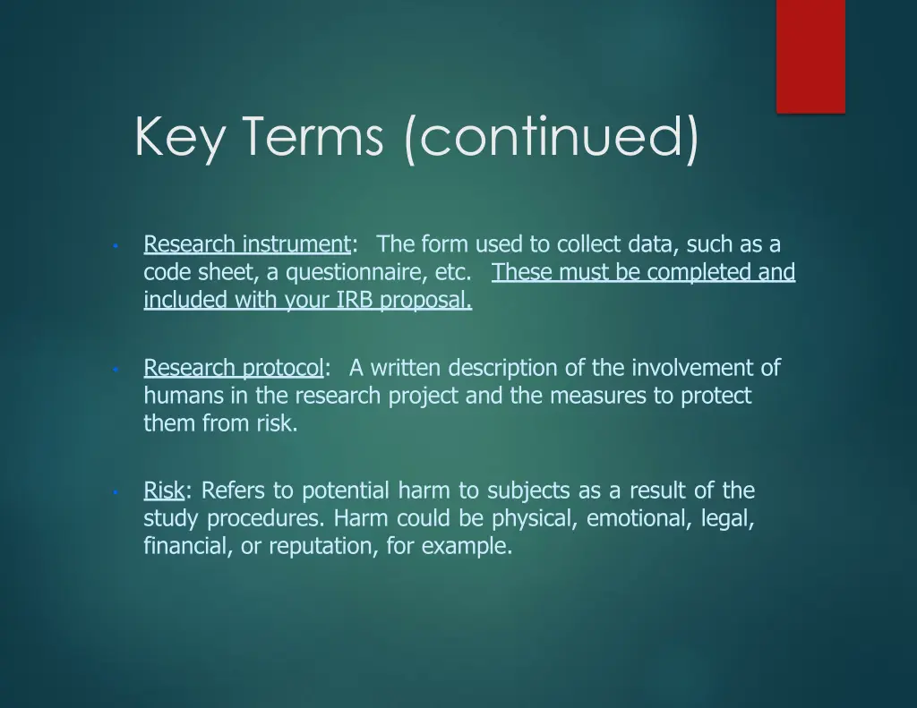 key terms continued 3