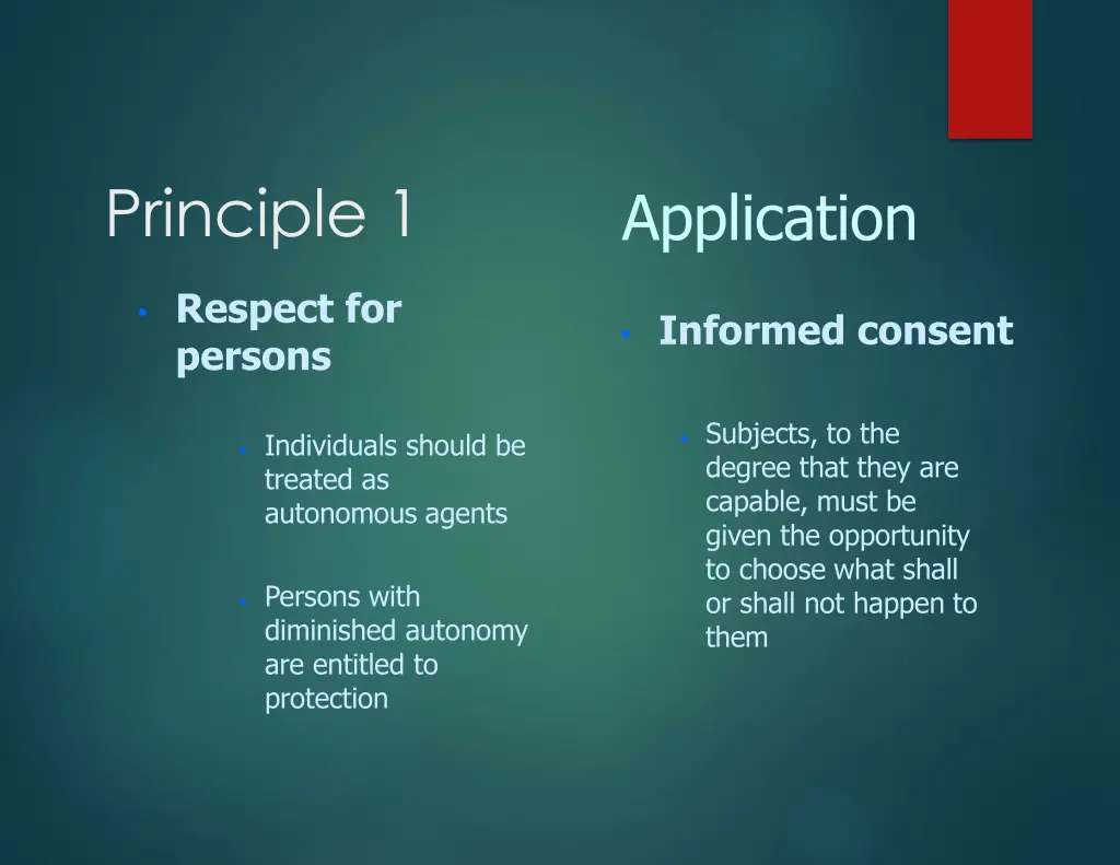 principle 1