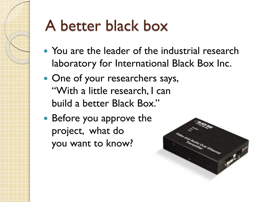 a better black box