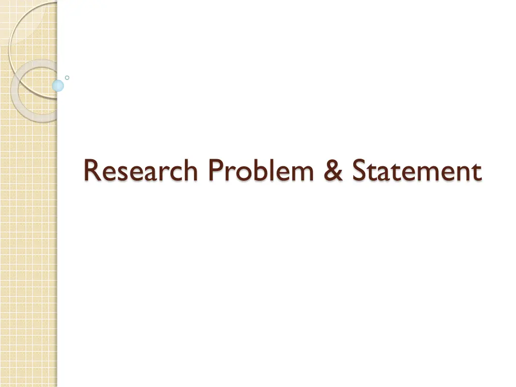 research problem statement