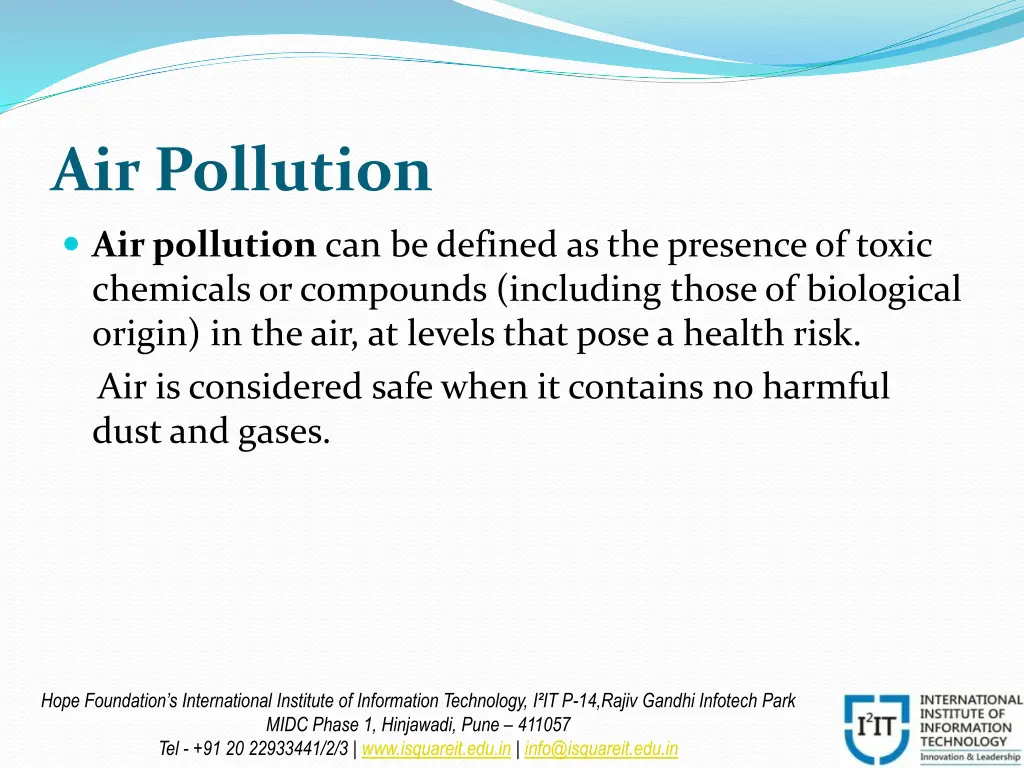 air pollution