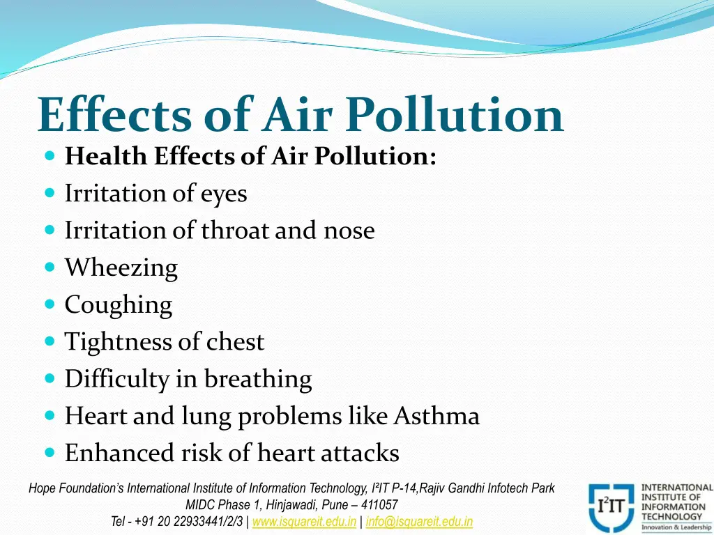 effects of air pollution health effects