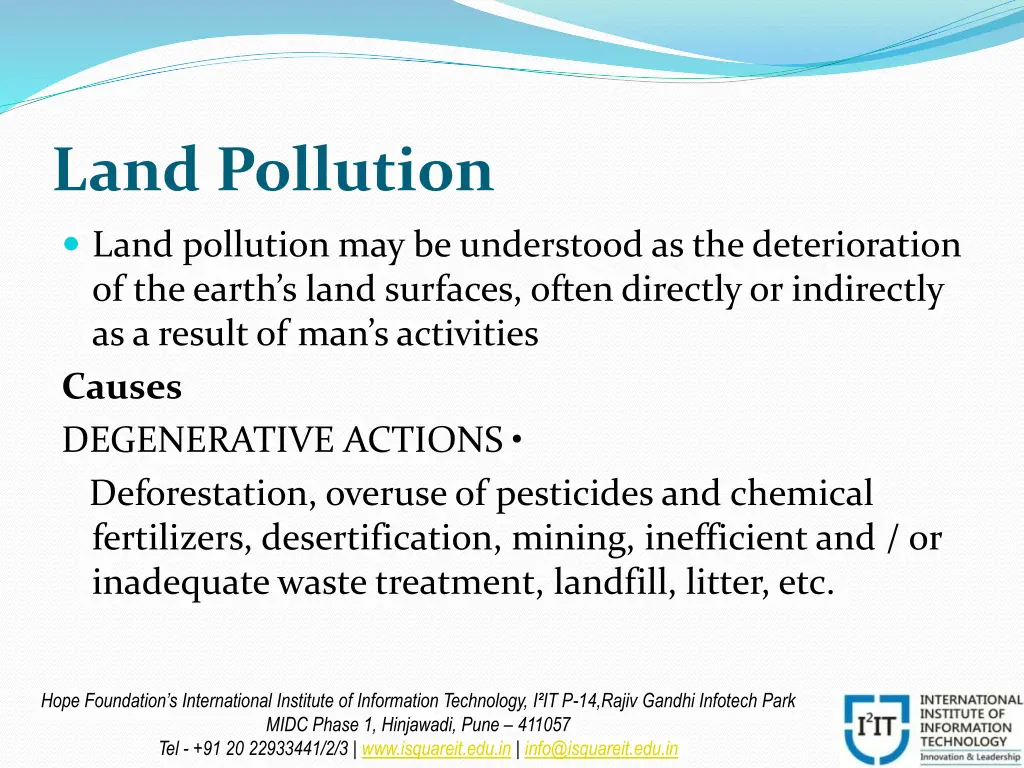 land pollution