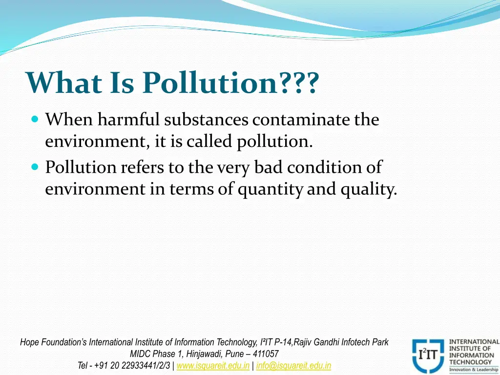 what is pollution