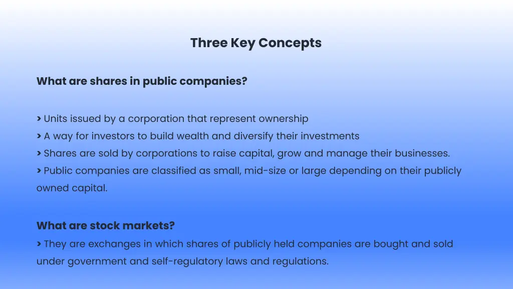 three key concepts