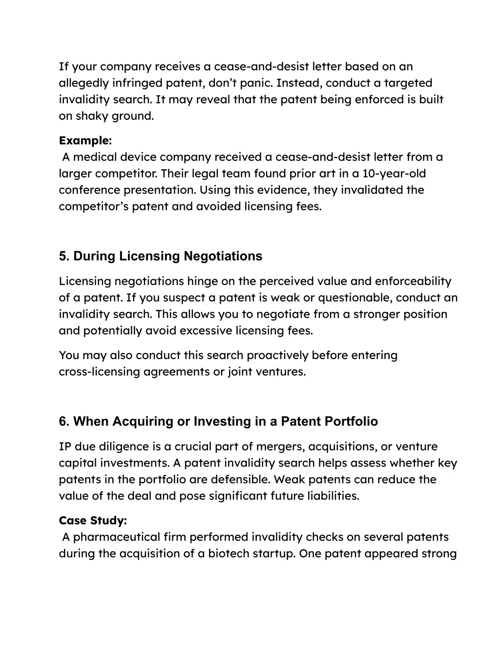 if your company receives a cease and desist
