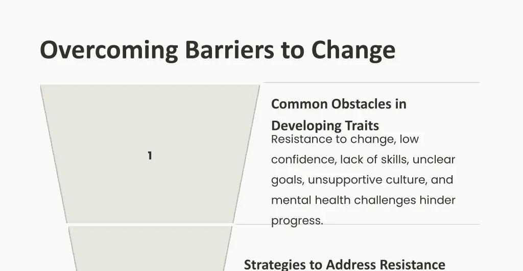 overcoming barriers to change
