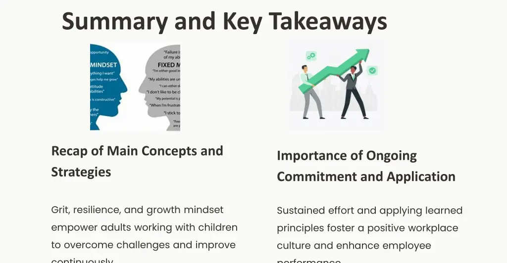 summary and key takeaways