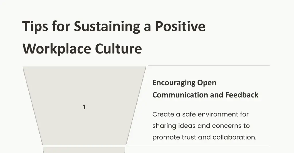 tips for sustaining a positive workplace culture