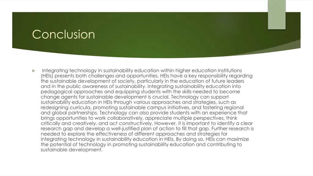 conclusion