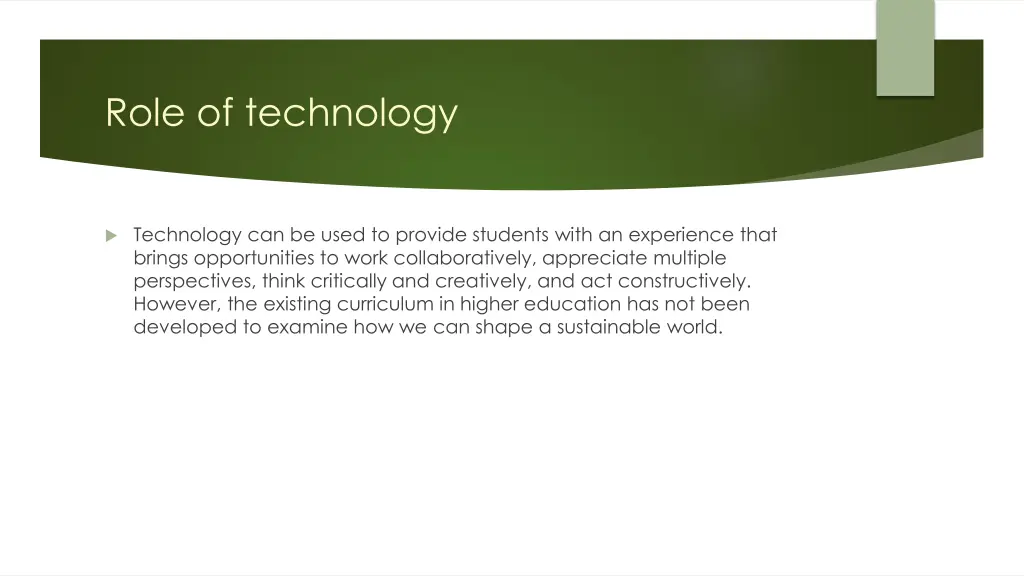 role of technology