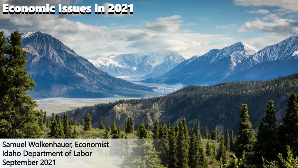 economic economic issues in 2021 issues in 2021