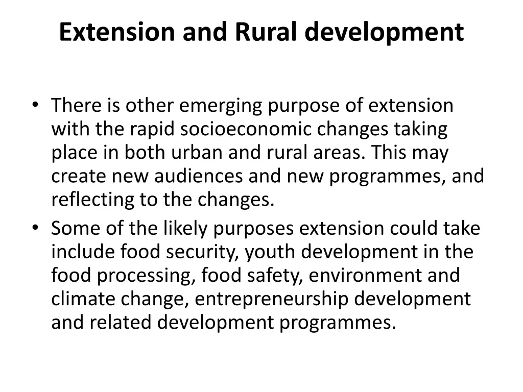 extension and rural development 2