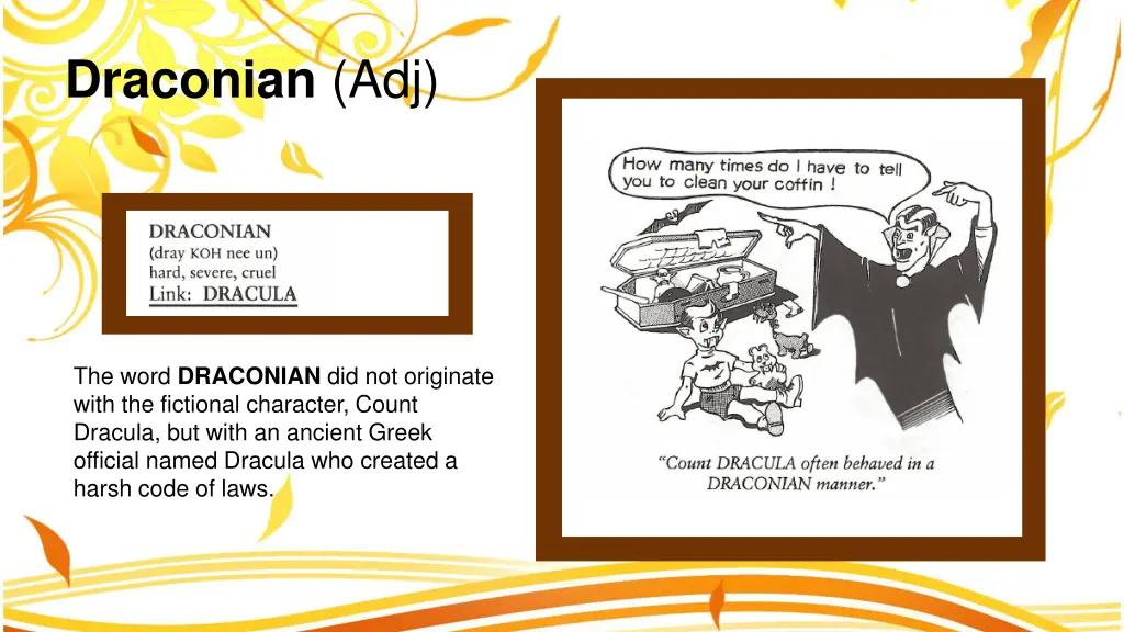 draconian adj