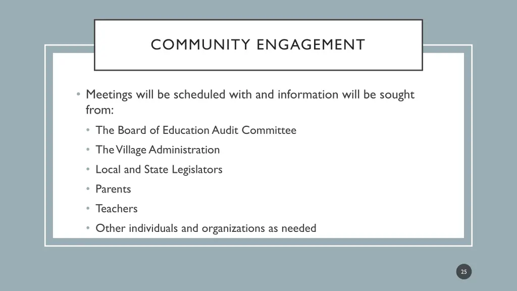 community engagement