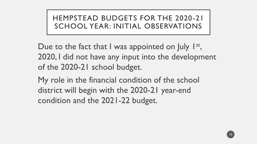 hempstead budgets for the 2020 21 school year